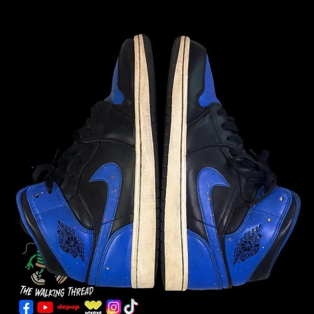 Air Jordan 1 Retro Mid OG 2018 Paint Splatter Size 11.5
